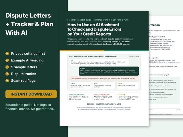 Cover preview of the Goodwill and Debt Collector Letter Samples printable
